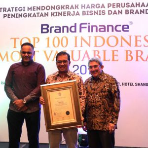 Bank Jatim Raih Penghargaan Indonesia’s  Top 100 Most Valuable Brands 2019