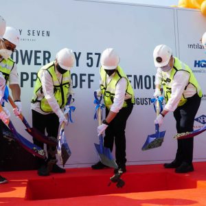 Topping Off Tower Sky57, Intiland Optimis Serahterima Unit Apartemen Fify Seven Promenade Q3/2022