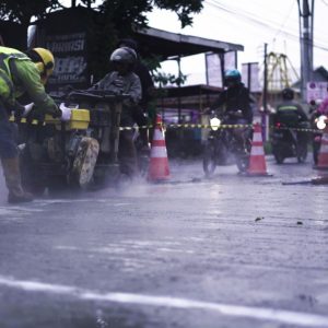SIG Sukses Uji Coba Aplikasi Beton Cepat Kering di  Jalan Raya Karangawen Semarang-Godon