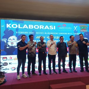 Dukung Pemilu Damai, Apkrindo Jatim – Polrestabes Surabaya Kolaborasi Mak Nyos Mak Bleg