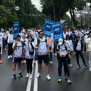 Garap Komunitas Olahraga, BRI RO Surabaya Gelar Event BRImo-kan Car Free Day