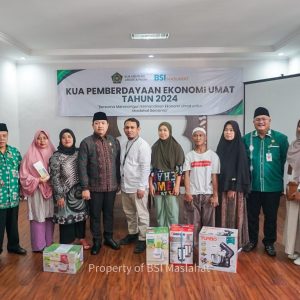 BSI Maslahat Serahkan Bantuan Peralatan Usaha kepada 20 UMKM di Jakarta Pusat   