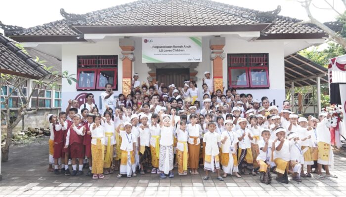 Dorong Peningkatan Minat Baca dan Literasi Anak, LG Serahkan Perpustakaan Ramah Anak “LG Loves Children”