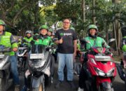 Solidaritas! Driver Gojek Ikut Apel Damai Jaga Kota Malang Kondusif