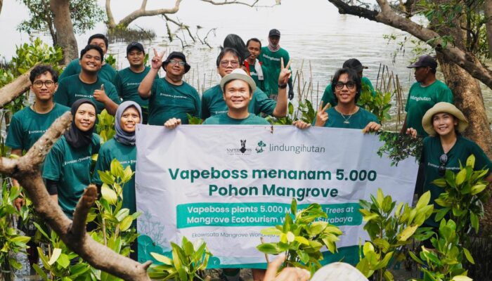 Rayakan Ulang Tahun ke-11, Vapeboss Tanam 5.000 Mangrove: Wujudkan Komitmen Net Zero Emissions