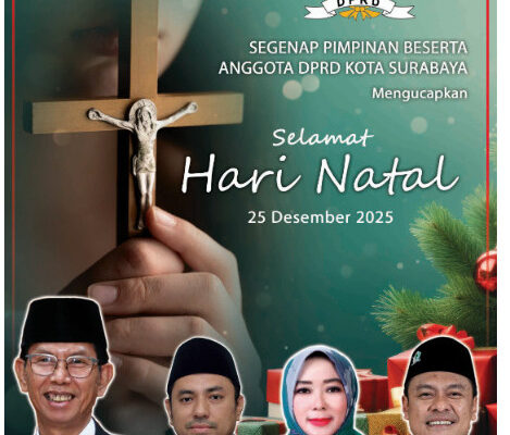 Segenap Pimpinan dan Anggota DPRD Kota Surabaya Mengucapkan Selamat Natal 2025