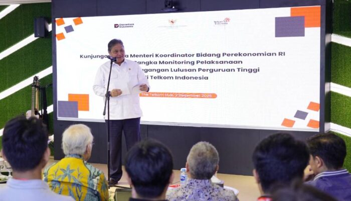 Menko Airlangga Tinjau Langsung Program Magang TelkomGroup: Apresiasi Komitmen Cetak Talenta Digital
