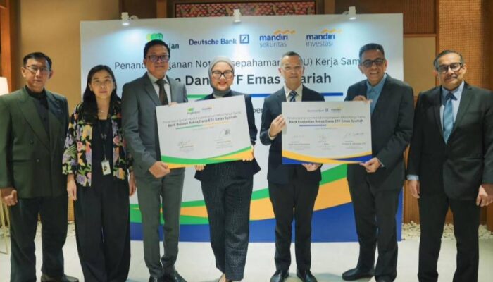 Mandiri Investasi, BSI, Mandiri Sekuritas, Pegadaian dan Deutsche Bank Hadirkan Reksa Dana Bursa Emas Syariah Pertama di Indonesia