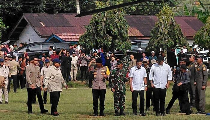 Presiden Prabowo Terbang ke Aceh Tamiang Usai Kunjungan di Tapanuli Selatan