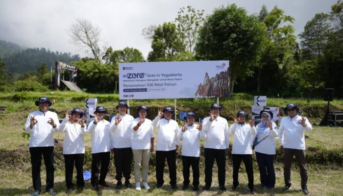 Telkom Tanam 500 Pohon di Bukit Klangon Yogyakarta Lewat Program GoZero%