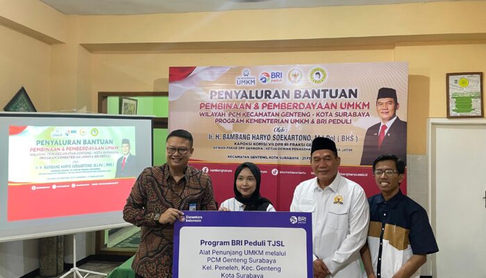 Dukung Ekonomi Kerakyatan, BRI BO Kaliasin Bantu Rombong untuk UMKM Binaan PCM Genteng