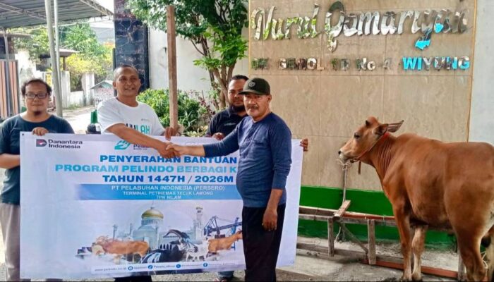 Pelindo Berbagi Kurban 2026, PT Terminal Teluk Lamong Tebar Hewan Kurban ke Masyarakat