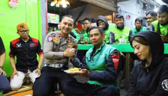 HUT Lalu Lintas Bhayangkara ke-71, Satlantas Polresta Malang Kota Gelar Doa Bersama Ojol